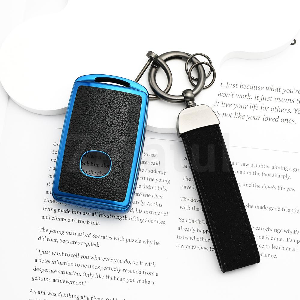 Tpu Leather Auto Shell Fob Holder Car Key Case Cover For Mazda Cx-5 Cx-8 Cx-9 3 Alexa Cx-30 Cx-4 Remote Keyless Accessories