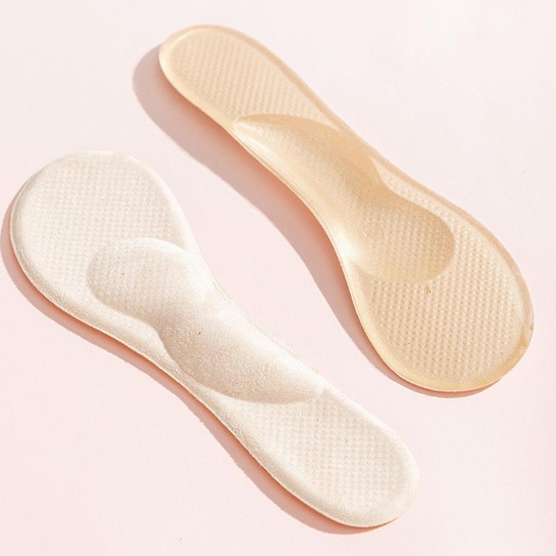 1pair Sandals High-Heel Silicone Suede Arch Support Insoles Thickened Arch Support,Soft,Non-Slip,Invisible,Self-adhesive Pads 35-40 (20.5cm)