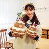 Bear Cake Plush Toy Stuffed Doll Throw Pillow Cartoon Decorative Kids Gifts