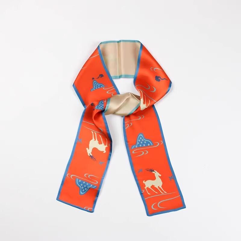 

Дуньхуанский девятицветный олень шелковый шарф