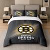3Pcs Bedding SetBoston Bruins Soft Bed Sheet and Two Pillowcases Home Bedroom Decor