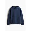 H M Sports Hoodie Loose Fit dryMove Navy Blue