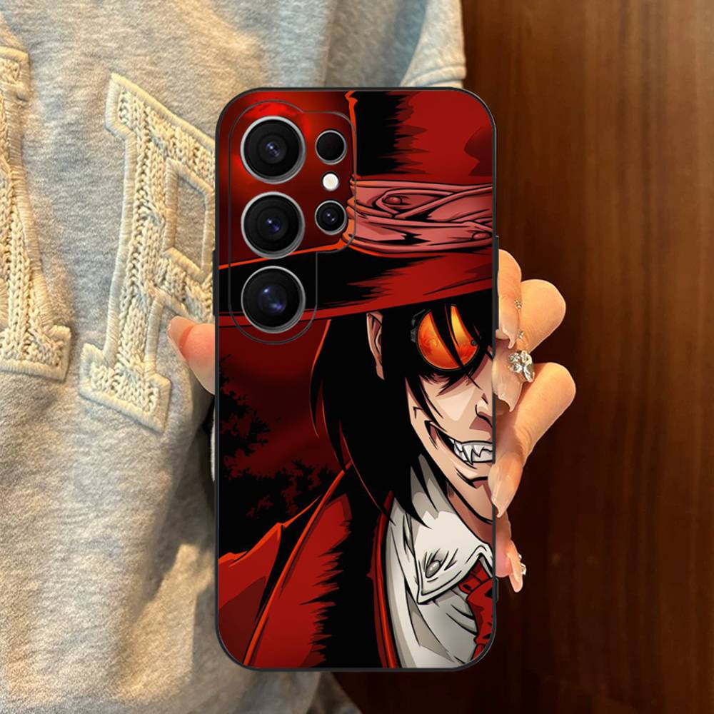 Horror Anime Hellsing Phone Case For Samsung S 24 Fe 25 Ultra Plus 20 Lite 21 30 22 23 24 22 Ultra 5G Fundas