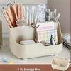 1 Large-capacity Simple Plain-color Five-grid Desktop Storage Multi-functional Storage Box Material Desk Storage Box