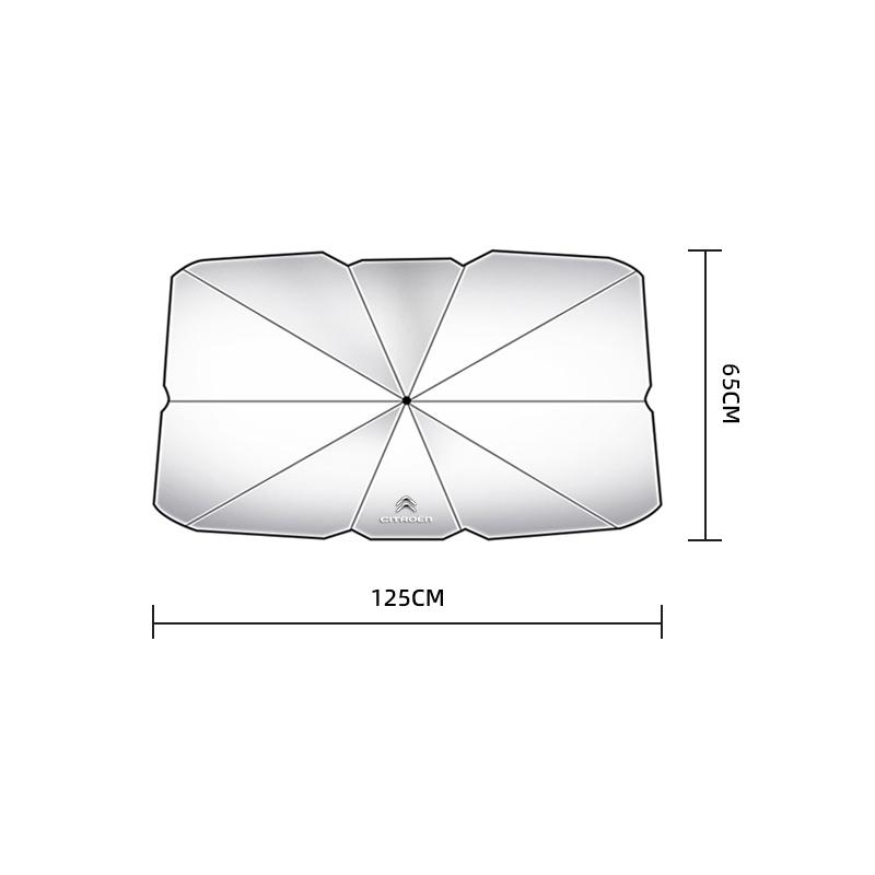 PEZN4 Citroen Logo Car Windshield Sunshade Car Sun Visor Prot Sun Umbrella For Citroen C1 DS3 C2 C3 Vts C4 Saxo C4L C5 C6 C8 Xsara