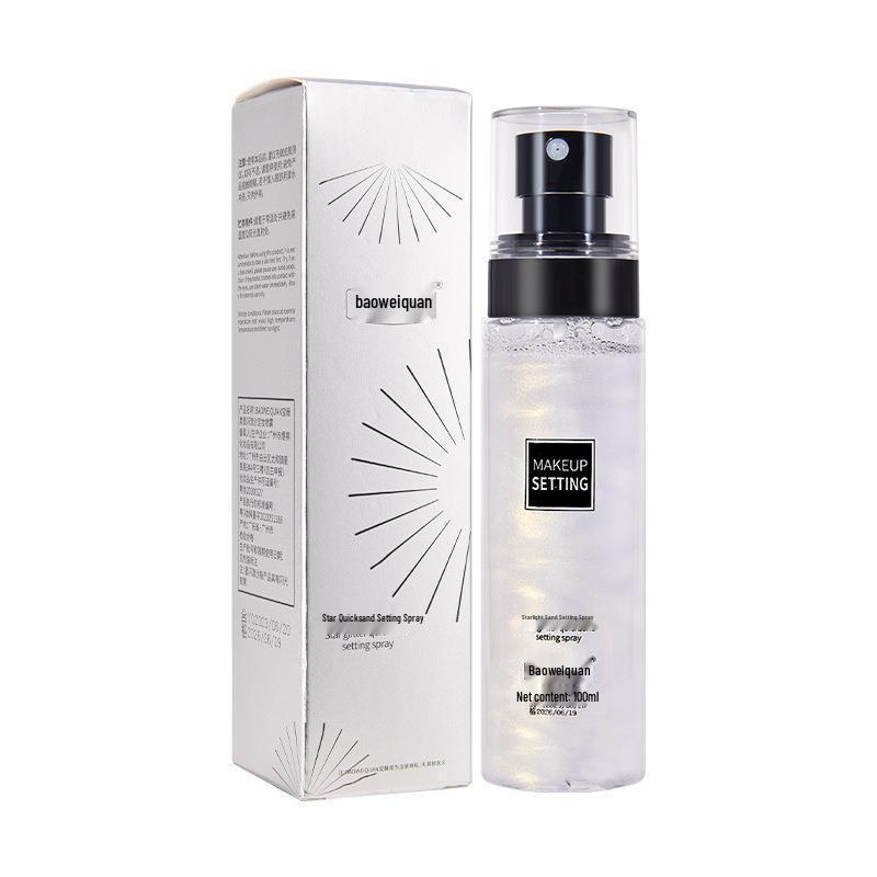 Baoweiquan Starry Sand Matte Setting Spray for Oily Skin Starry Sand Setting Spray 100ml