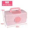 Children's Hair Accessories Storage Box Multi-layer Hairpin Organizer Plastic Head Rope Headband Display Rack Large Capacity Cute Girl Jewelry Case