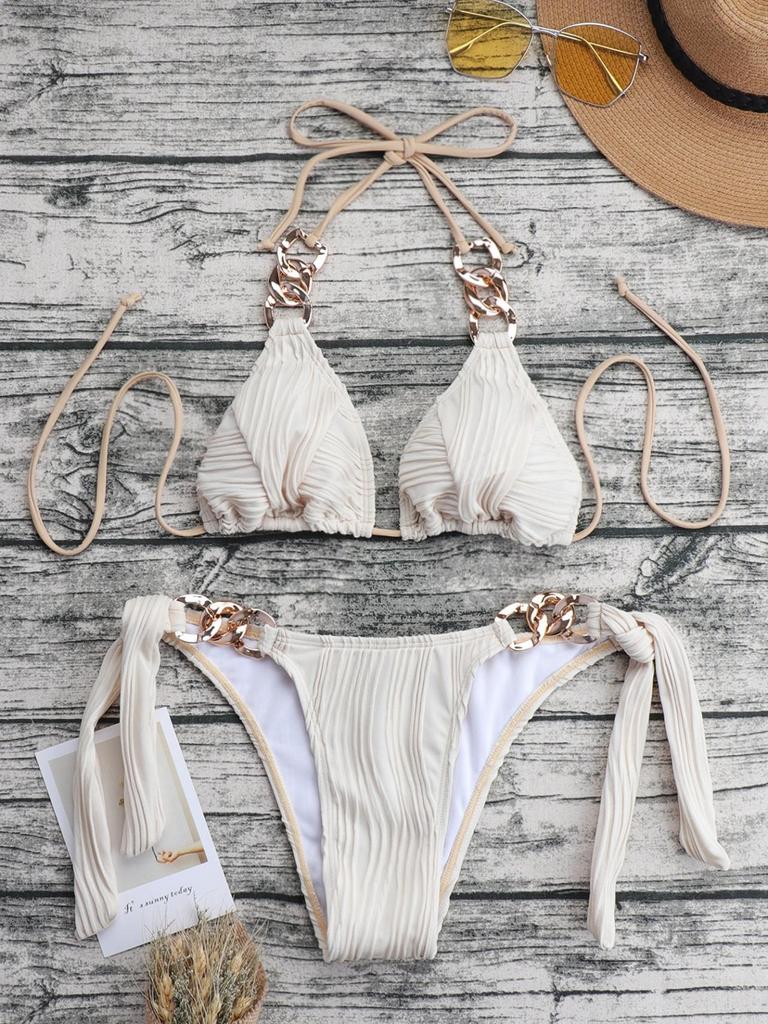Women's European-American Sexy Cross-Back Bikini Swimsuit