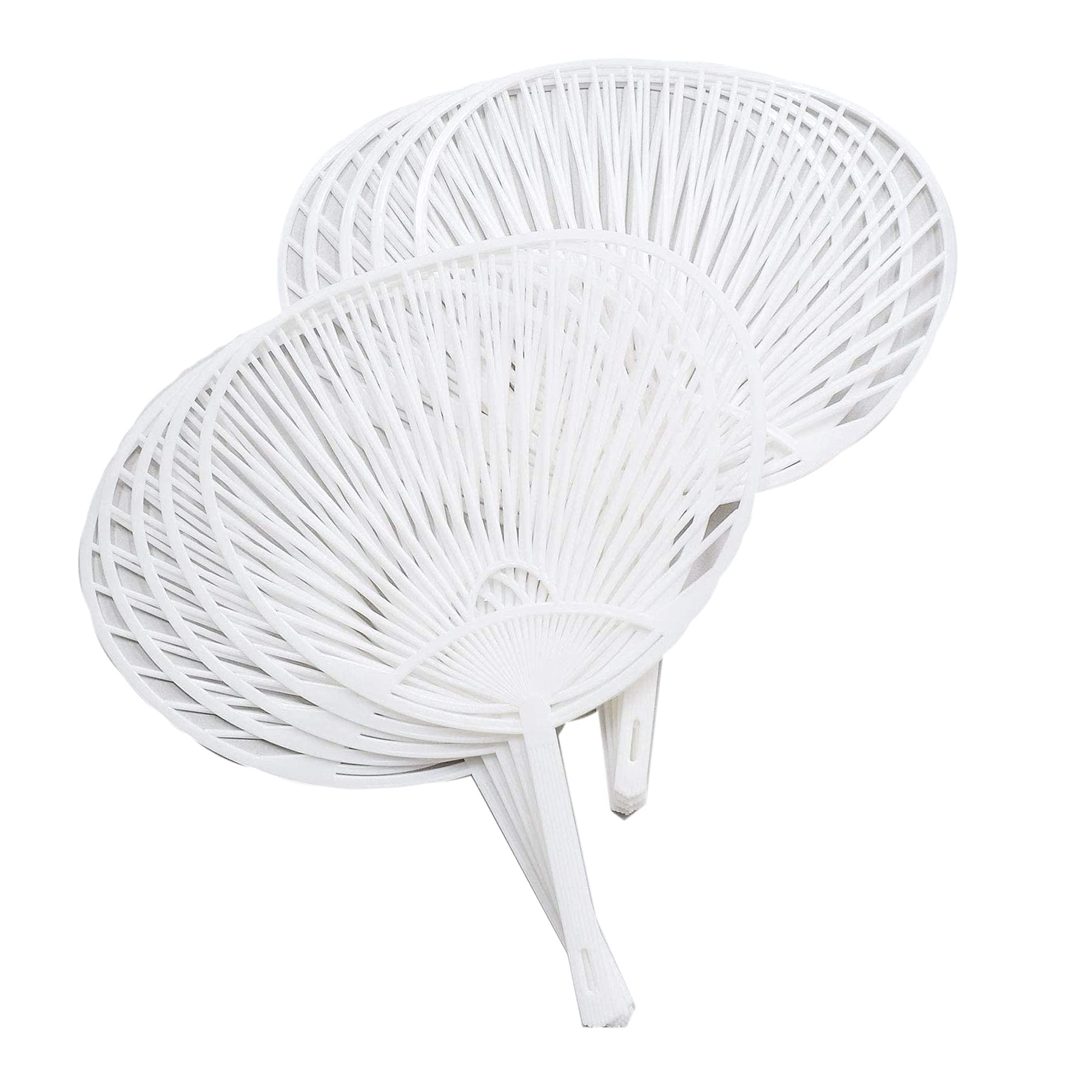 

MYmama Набор вееров ручной работы, простые концертные 0611, 10 штук, только, белый, дизайн, белый