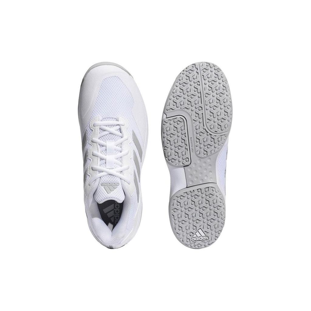 Adidas Gamecourt Sports Casual Durable Breathable Low-Top Tennis Shoes Unisex Sneakers White GZ4768