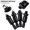 For Tesla For Tire Valve Replacement Kit TPMS Aluminum Valve Stem Metal and Rubber Gaskets Secure Fixing Nut 4pcs Black