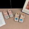 Girls' Pearl Rhinestone Princess Shoes - Spring/Autumn 2026, Versatile Korean Style Leather Footwear for Students