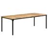 VidaXL Dining Table 220x100x76 Cm Raw Mango Wood