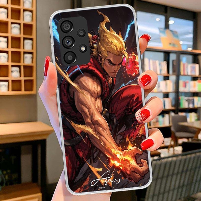 Game S-Street F-FighterS Phone Case For Samsung Galaxy A12 A22 A32 A52 A72 A02S Phone Case Note 20 Ultra 10 S10 Plus A51 A71 A50
