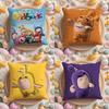 Husa Pernă Desene Animate O-Oddbods pentru Casă și Mașină, Multi-Scenă - Reversibilă, Moale și Durabilă pentru Utilizare Zilnică