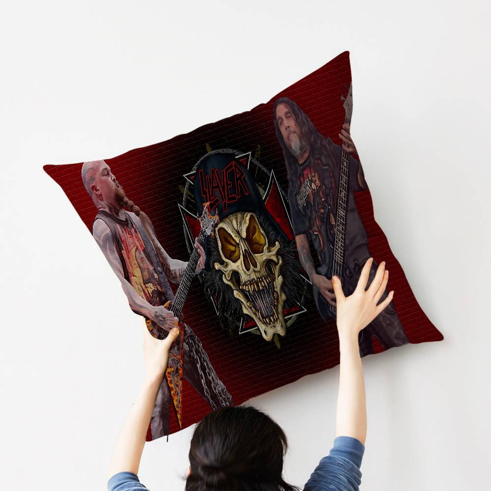 Band S-Slayer K-Kerry King 45*45cm Cushion Cover Pillow Cover Decor Pillowcase Home Pillowcase for Couch Pillow