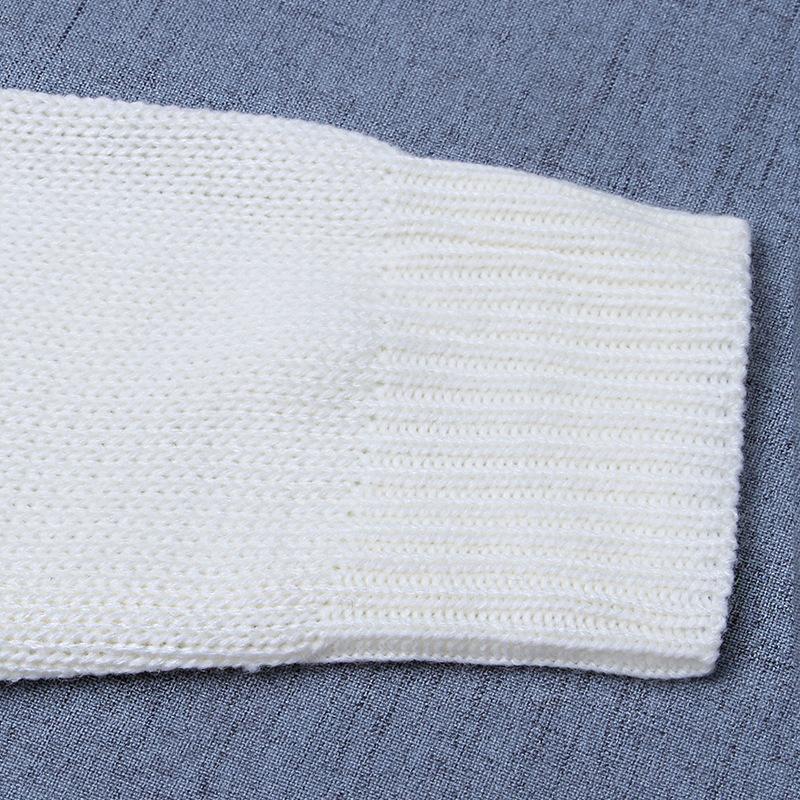 Женский осенне-зимний вязаный свитер с круглым вырезом Love Sweater XXL тёмно-синий — фото 6