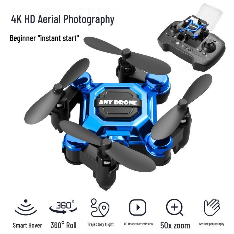 802 Mini Folding Drone: HD Aerial Photography, Drop-Resistant Remote Control Airplane for Student and Children's Toys