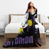 digimon adventure gatomon Flannel Blankets  Warm Soft Bedding Throws for Living Room Picnic Fluffy Bedspread Sofa Bed Cover