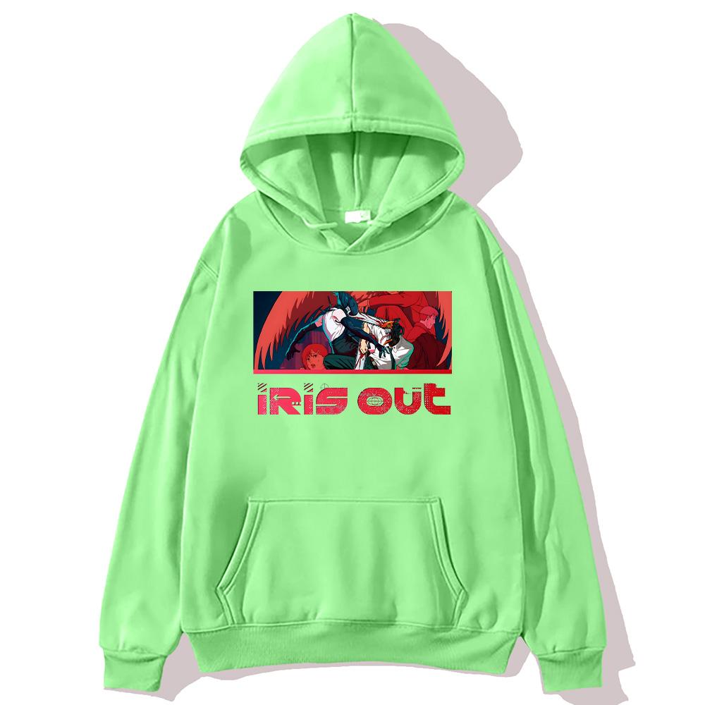 IRIS OUT Japanische Anime Hoodies Yonezu Kenshi IRIS OUT Neue Grafik Sweatshirts Damen Herren Harajuku Pullover Y2K Langarm Kapuzenpulli