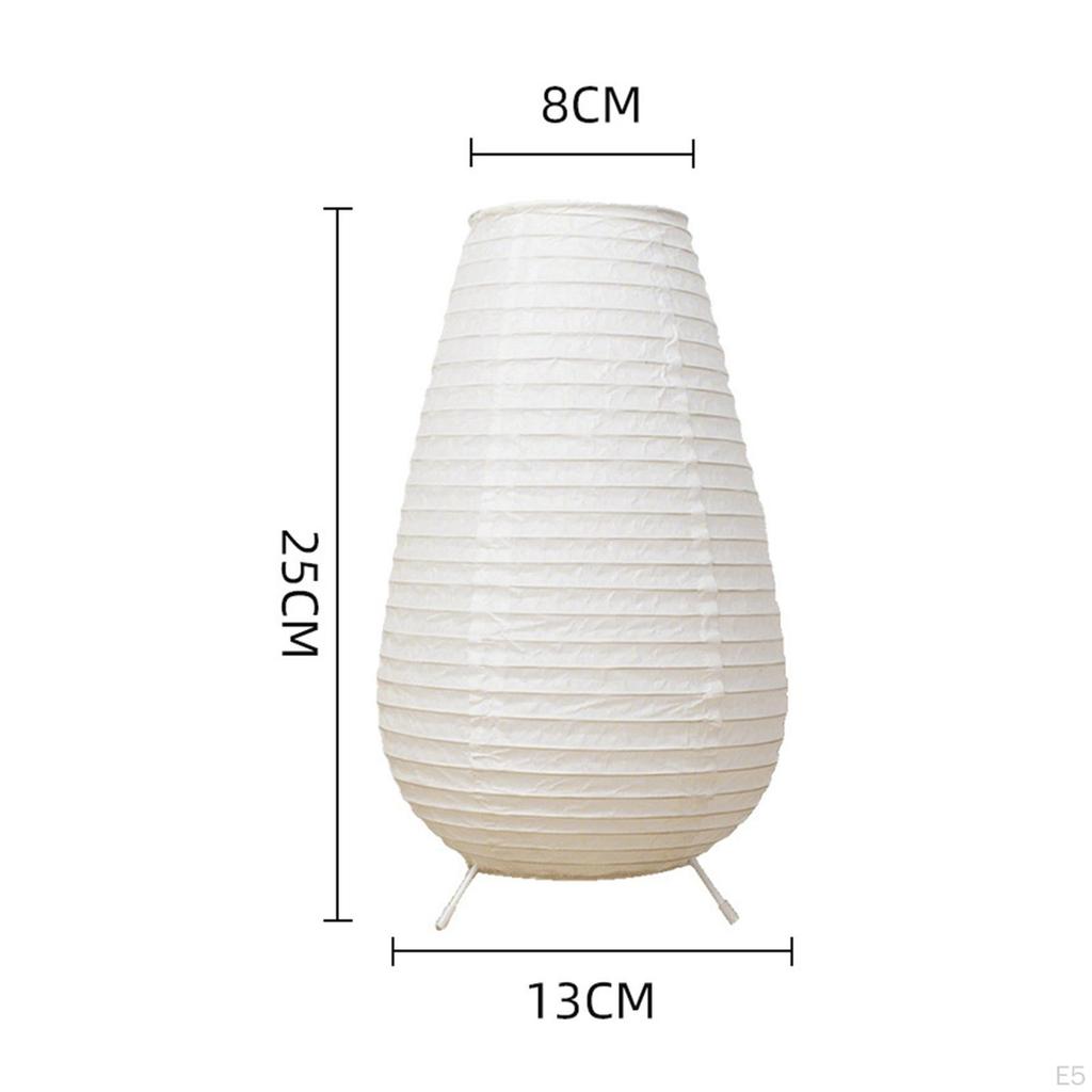 Paper Table Lamp Ambient Lighting Japanese Desk Light Practical for Bedside