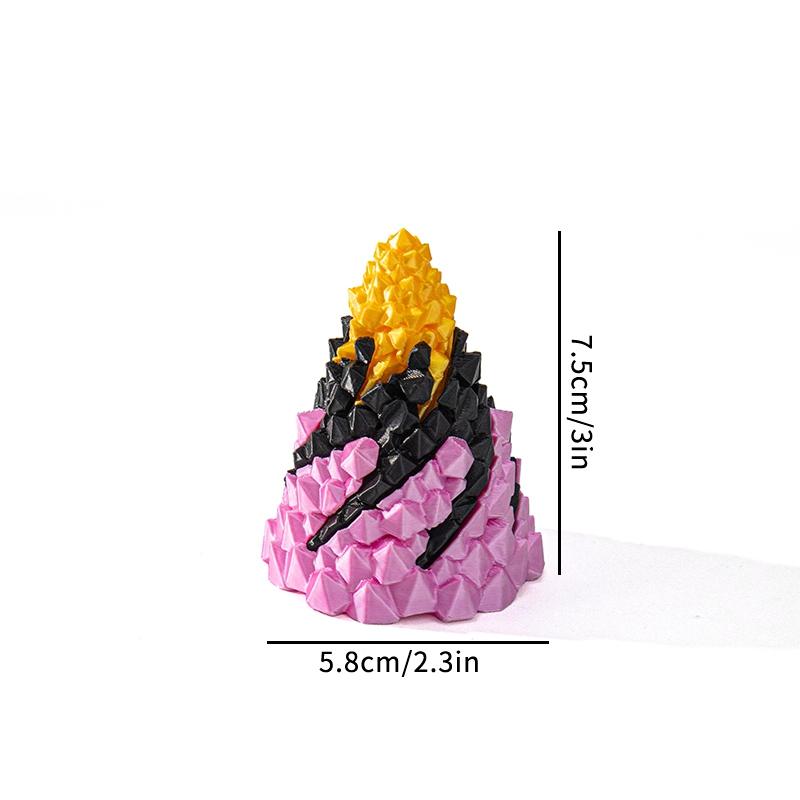 3D Printed Rotating Pyramid Toy 3d Spiral Cone Release Pressure Toys Desktop Accessorie Printed Through Pyramid Spiral Cone Toy