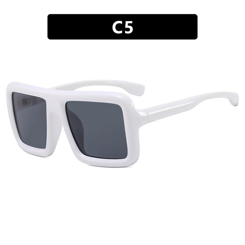 2024 Retro Oversized Square Sunglasses – Trendy Internet Celebrity Street Style for Women