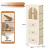 Miling Foldable Plastic Wardrobe
