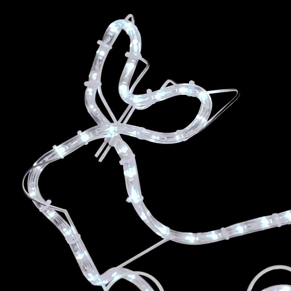 Vidaxl Christmas Outdoor Decoration: Reindeer And Sleigh, 576 LED Diodes