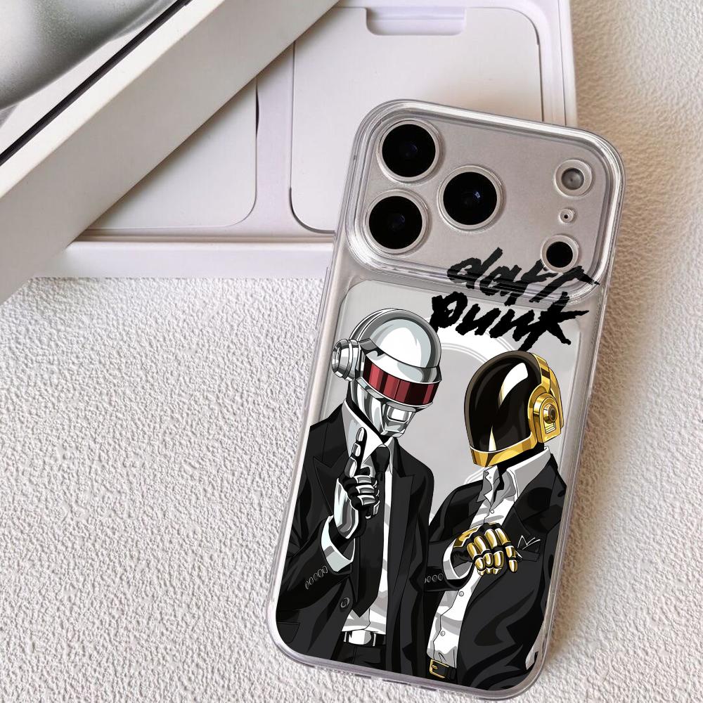 

Band D-Daft Punk Phone Case For iPhone 17 16 15 14 13 12 Pro Max Plus With Magnetic Crystal Clear Case Wireless Charge iPhone17