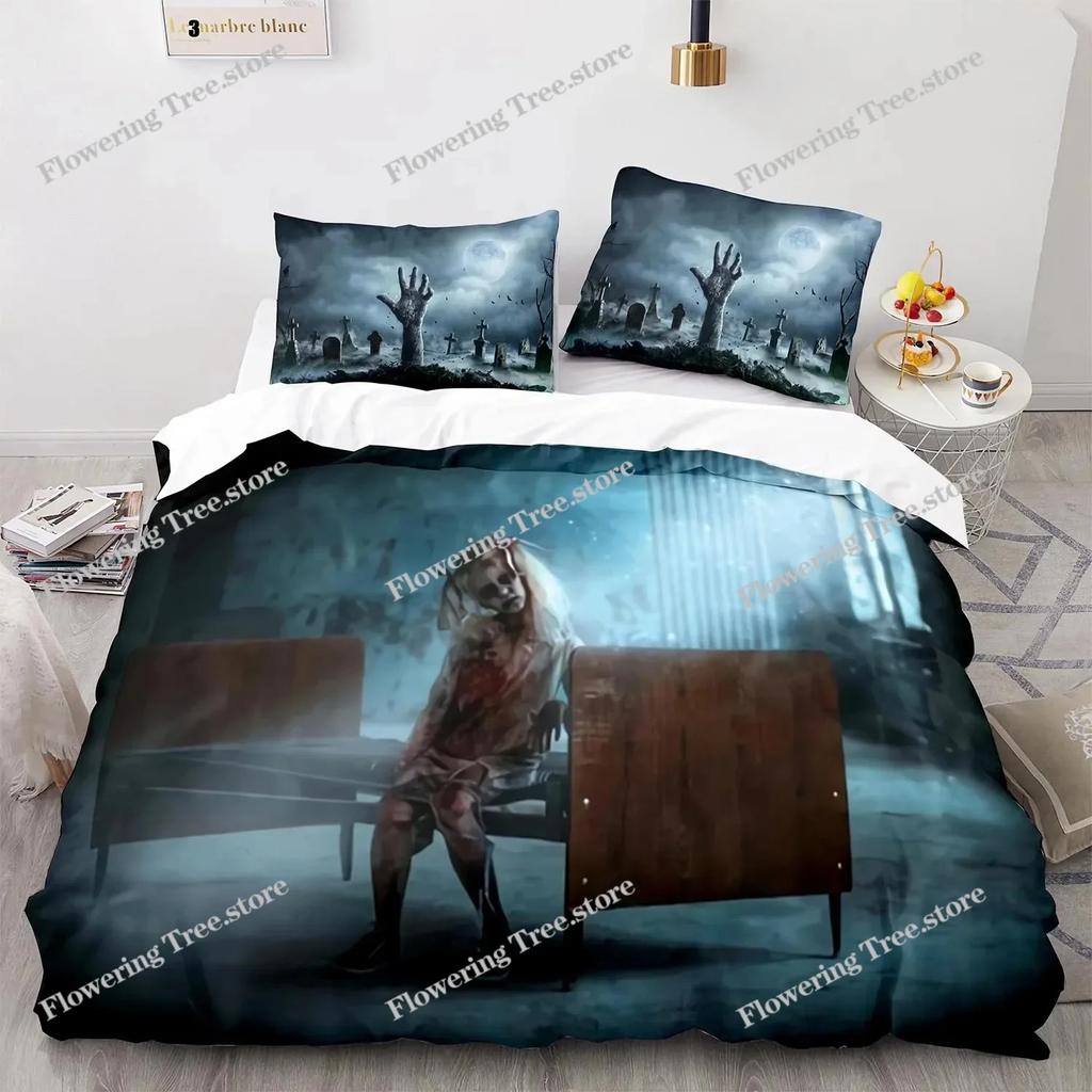 The Living Dead Bedding Set Single Twin Full Queen King Size Zombie Bed Set Aldult Kid Bedroom Duvetcover Sets 3D Anime