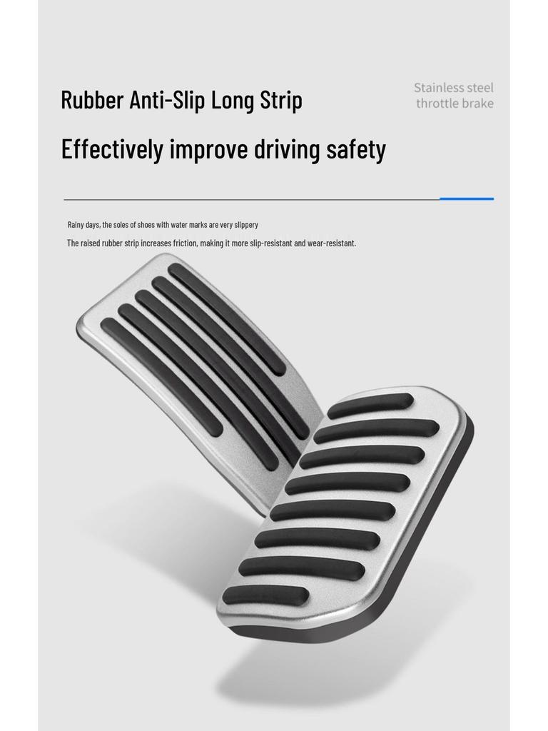 Aluminum Alloy Pedal Cover for Tesla Model 3/Y - Interior Modification Accessory