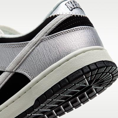 Nike Dunk Low Retro 'Metallic Silver Black Sail'