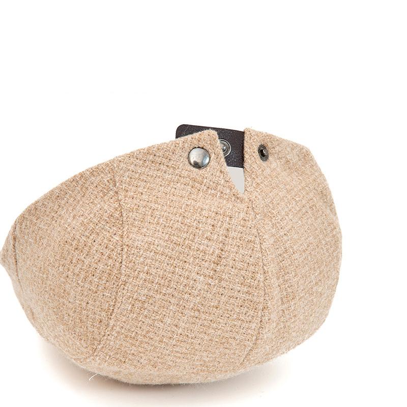 Herren Schiebermütze Herbst Winter Warme Baskenmütze Retro Kappe Britische Zeitungsjungenmütze Malermütze