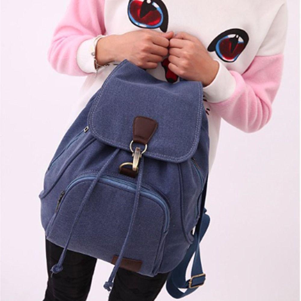 

Ретро Холщовая Сумка Модная Сумка Через Плечо Рюкзак Школьный Портфель Школа