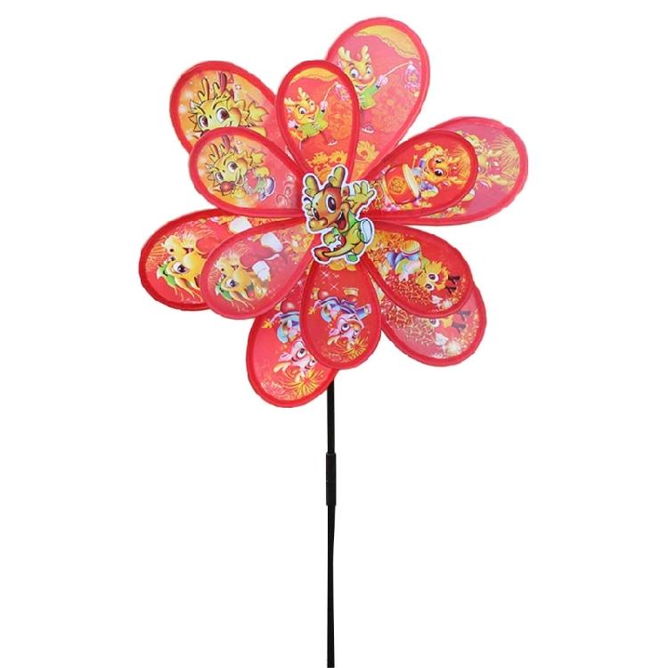 Rotating Windmill Plastic Wind Spinner Landscape Ornament for Outdoor Garden 1