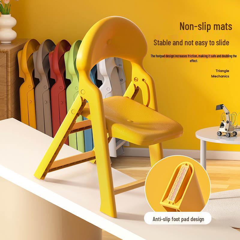 Children's Foldable Backrest Chair - Little Friends Stool