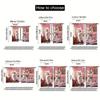 2 Panels Cute Kitten Printed Curtains Playing With Yarn Ball Polyester Living Room Bedroom Window Drapes Home Decor