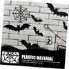 15 PCS Spooky Spider & Spider Web Decor Halloween Party Props Creepy Crawly Ornaments for Haunted House Yard Indoor Scene Setup