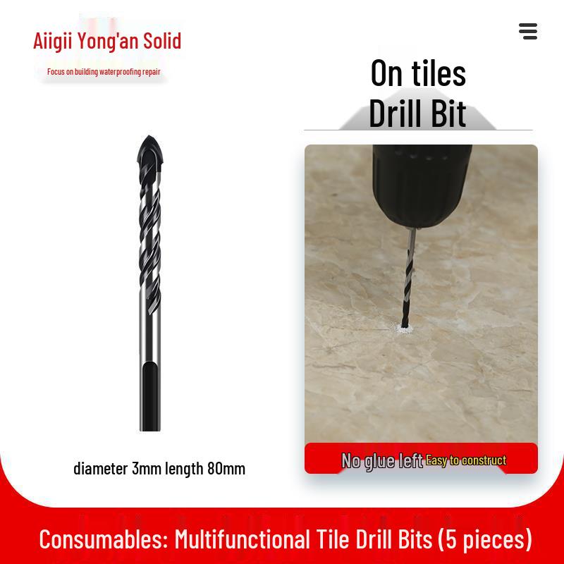 Eco-Friendly Tile Drill & Grout Glue Injection Kit for Efficient Ceramic Tile Work