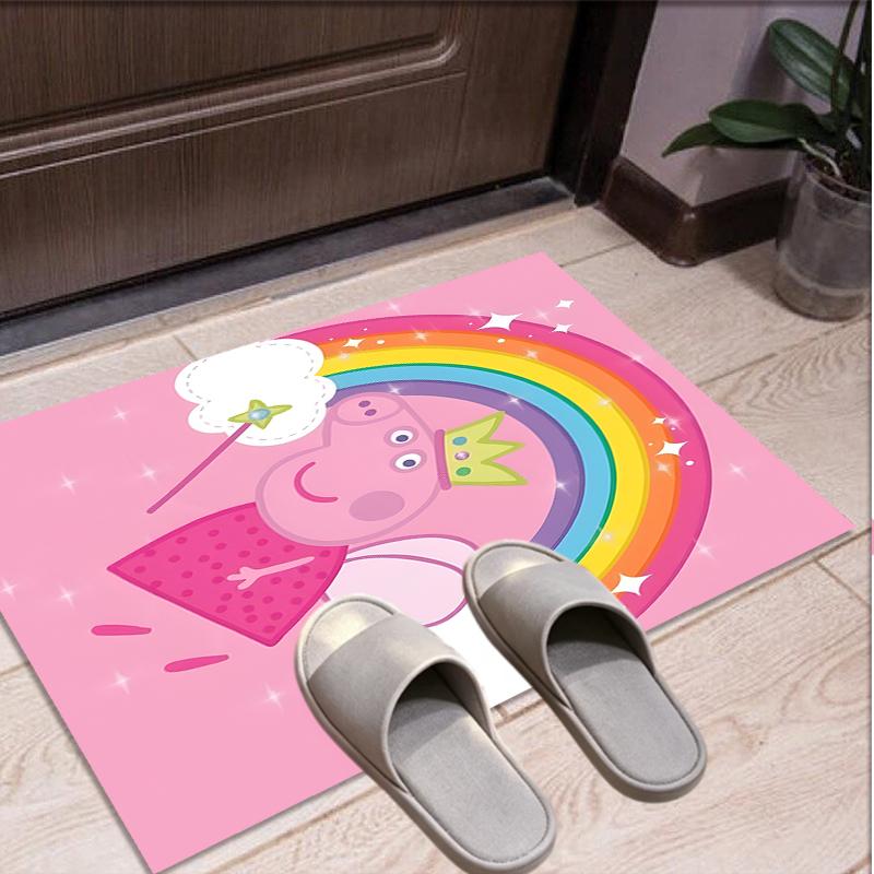 Peppa Pig Pattern Rug, Indoor/Outdoor Mat, for Picnic, Gameroom, Bedroom, Office, Living Room, Home Decor Carpet, Birthday Gift