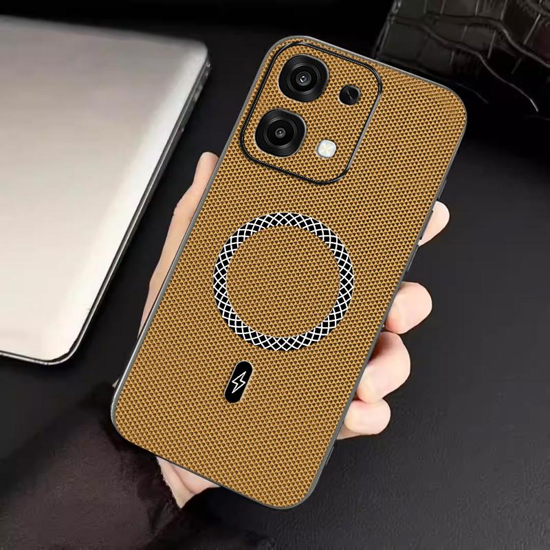 Biruiqu OPPO A6 Pro New Ultra-thin Magnetic Leather Shock-absorbing Protective Phone Case