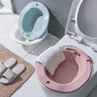 Bathroom Bidet with Hanging Hole Heat-resistant Wide Edge Private Party Soaking Toilet Size Hemorrhoids Elderly Men Pregnant Women Hip Rinsing