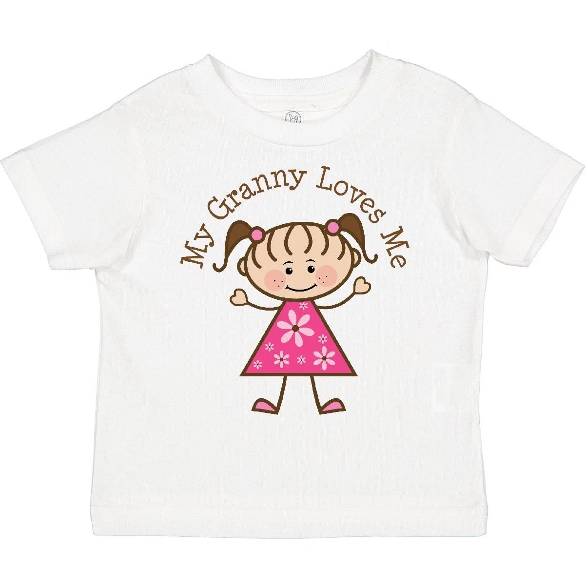 Inktastic My Granny Loves Me Toddler T-Shirt Grandma Grandchild Granddaughter 160