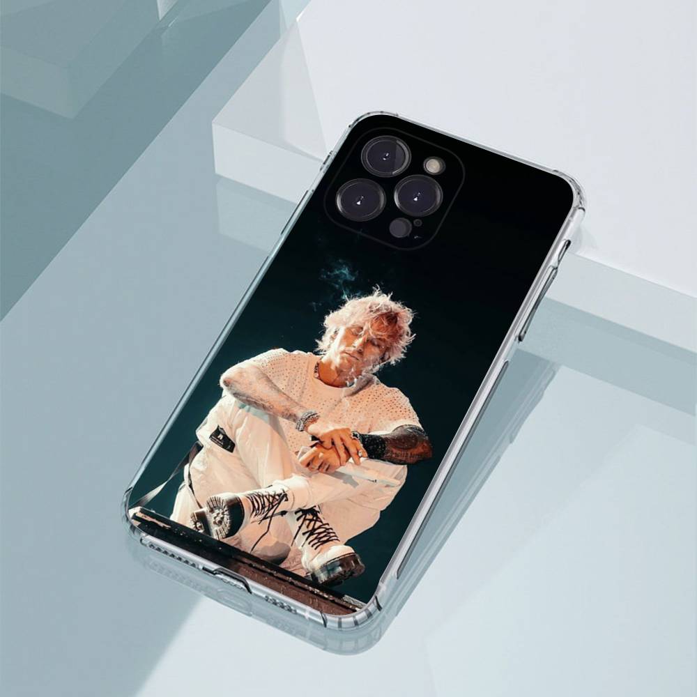 M-Machine Gun Kelly Phone Case For iPhone11,12,13,14,15,16,17,Plus,Pro,Max,Plus,Transparent Cover