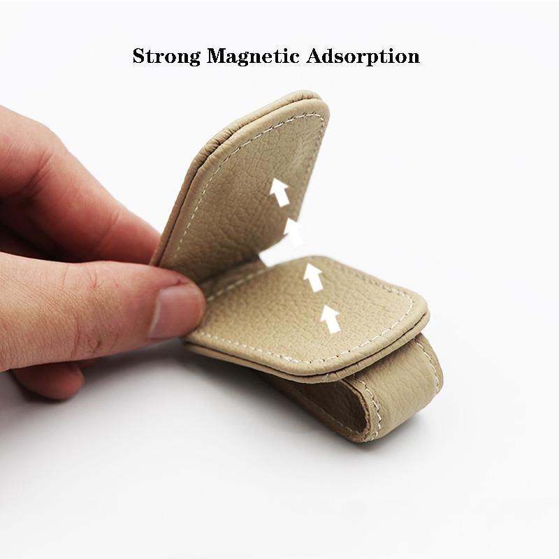 Auto Sonnenblende Clip Brillenetui Auto Sonnenbrillen Visier Brillenhalter Sonnenbrillenhalter Pu Leder Brillenhalter