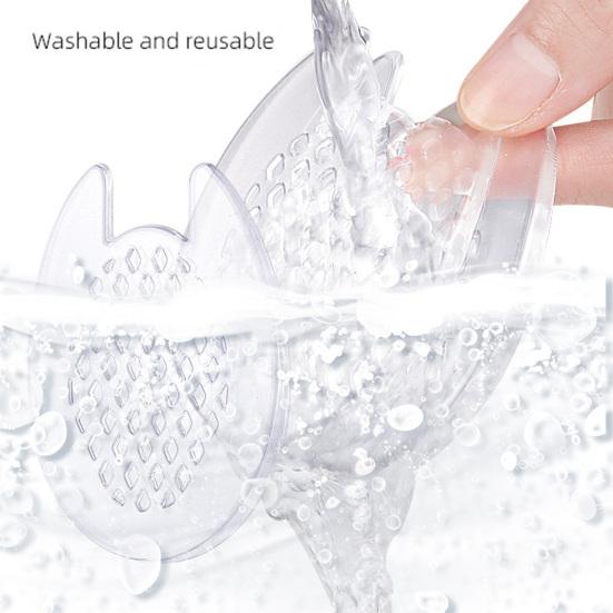 Yousheng 1 Pair Gel Heel Pad Foot Pain Relief Washable Reusable Self-adhesive Shock Absorbing High Heel Shoes Non-slip Heel Cushion Padding