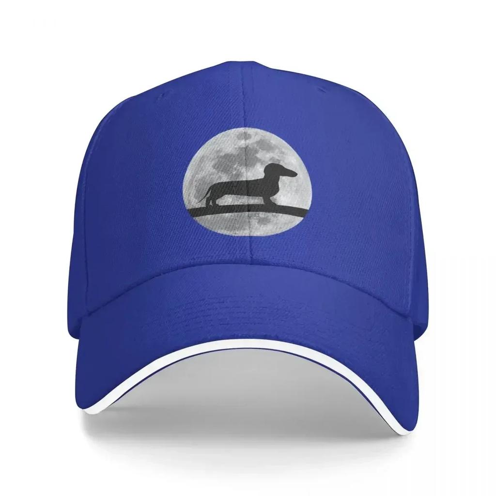 Dachshund Dog Night Moon dachshund Lover Baseball Cap  Hat Adjustable Dad Hat Sports Streetwear Outdoor for Sun Protection