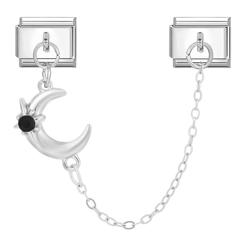 Simple Design Butterfly Star Heart Tassel Chain Pendant Italian Charm Links Fit 9MM Stainless Steel Bracelet DIY Making Jewelry
