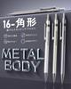 Four Candies Metal Mechanical Pencil Set with Case 4 HB Lead Refills with Eraser for Writing and Drafting 0.9mm -